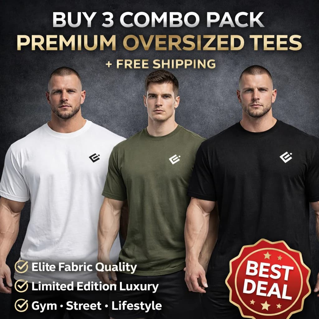 Buy 3 Combo Pack - Premium Oversized Tees